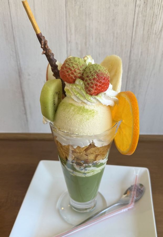 抹茶ミルクドリンクパフェ
